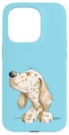 Coque pour iPhone 15 Pro Dessin animé Setter anglais Amusant et ludique