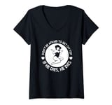 Womens Funny Hey Big Girl Don t Be Afraid To Get On Top If He V-Neck T-Shirt