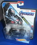 AVENGERS END GAME COLLECTOR HOT WHEEL WAR MACHINE CHARACTER CARS BLACK EDGE, NEW