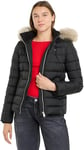 Tommy Jeans Women's TJW BASIC HOODED DOWN JACKET EXT DW0DW18312, Black (Black), 6XL