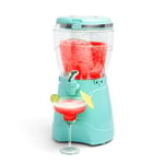 Nostalgia Frozen Drink Maker and Margarita Machine for Home - 3.7L, Slushy Maker with Stainless Steel Flow Spout - Easy to Clean and Double Insulated - Aqua