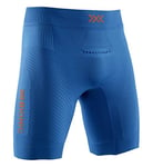 X-Bionic Invent 4.0 Run Speed Men Shorts Homme, Teal Blue/Kurkuma Orange, FR : 2XL (Taille Fabricant : XXL)