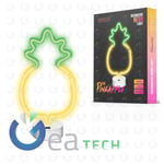 Rovi Forever Light Lampe Néon Lumière Led Décorative Usb Plug On-Off Base Ananas