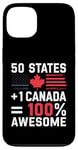 Coque pour iPhone 13 50 États + Canada = 100 % génial