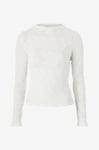 Gina Tricot - Topp Structured Long Sleeve Top - Vit