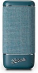 Roberts-Enceinte Bluetooth Beacon 325-Portable,Rechargeable,Autonomie 12H,Deux Radiateurs De Basses Passifs,Design Vintage,Bluetooth,Streaming,Entree Aux,Garantie 2 Ans-Bleu Sarcelle