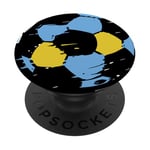 Maillot de football bleu clair et doré PopSockets PopGrip Adhésif