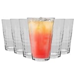 Duralex Prisme Highball Cocktail Glasses Tumblers Set 330ml x6