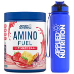 Applied Nutrition Bundle Amino Fuel 390g + Lifestyle Water Bottle 1000ml - Amino Acids Supplement, EAA Essential Amino Acids Powder, Muscle Fuel & Recovery (Fruit Burst)