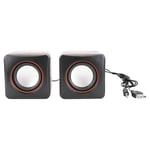 Mini Cube Usb Stereo 3.5Mm Jack Wired Speaker For Desktop Laptop Pc Comput Part