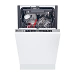 Hoover HI1C5SB1FS-80 Slimline Integrated Dishwasher, 11 Place Setting, C Rated