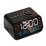 FM Radio LED Alarm Clock for Bedside  . Digital Table Calendar with8514