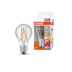 OSRAM Lampe à LED Star+ avec capteur de lumière du jour, E27-base, Optique filamentaire ,Blanc chaud (2700K), 806 Lumen, Remplacement de la traditionnelle 60W-Ampoules 1-Pack