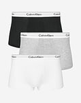 Calvin Klein Black/White/Grey Heather 3 Pack Modern Cotton Trunk