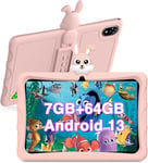 U9 Kid Tablette Enfants 10,1 Pouces Tablette Android 13,7 Go+64 Go(Tf 1 To),Tablette Educative,Quad Core,5060 Mah,Wifi 6,Bt5.0,Tablette Avec Etui Eva