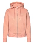 GANT Reg Tonal Shield Zip Hoodie Orange