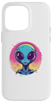 Coque pour iPhone 14 Pro Max Alien Pop Art Extraterrestre Visage