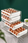 Double-layer Transparent Egg Storage Drawer Box