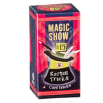 TRENDHAUS 957757 Magic Show 15 Cartes Tours de Magie étonnants pour Enfants à partir de 6 Ans Vidéos en Ligne incluses, Multicolore, Trick Nr.15