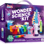 KLEVER KITS 50+ Kids Science Experiment Kits,STEM Toys Growing Crystal Flower 6,