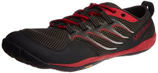 Merrell Trail Glove, Chaussures de running homme - Noir (Black/Crimson), 45 EU