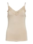 Objleena New Lace Singlet Noos Beige Object