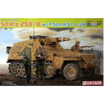 SD.KFZ.250/8 W/7,5 cm K.51 L/24 KIT 1:35 Dragon Kit Mezzi Militari Modellino