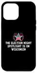 Coque pour iPhone 14 Plus Projecteur nocturne des élections du Wisconsin