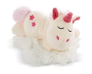 NICI- Licorne en Peluche allongée et endormie Theodor 16cm Green, 48628, Beige