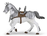 Papo Horse In Armour, 3 År, The Medieval Era, Grå, Vit, Pvc