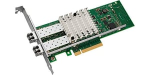 Intel Ethernet Server Adapter X520-SR2 Adaptateur réseau PCI Express 2.0 x8 faible encombrement Gigabit Ethernet, 10 Gigabit Ethernet, FCoE 10GBase-SR 2 ports