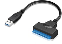 Câble Adaptateur Usb 3.0 Vers Sata Pour Disques Ssd Hdd 2,5""-Convertisseur Externe Sata Vers Usb 3.0 Et Câble,Adaptateur Usb Sata Sata Pour Disque Dur Externe Ssd 2,5