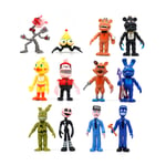 12Pcs FNAF Five Nights At Freddy's Bonnie Mangle 4" Action Figure Model Gift Toy