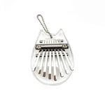 BJHSYNDR Kalimba 7 * 5Cm 8 clés Acrylique Transparent Mini Exquis Doigt Pouce Piano Accessoire Musical