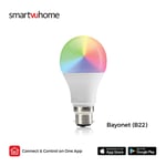 DishTV SmartVU Home Smart Bulb - 9w RGB Colour & Cool - Warm White (Wifi-B22) RGBB22