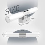 Mowze - Lampe Miroir Salle de Bain 42cm - 12W 1000Lumen Applique Murale led, Blanc Naturel 4000K, IP44 Imperméable, Non Scintillement, Super