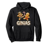 Funny Ginjas Gingerbread Ninjas for youth kid girls & boys Pullover Hoodie