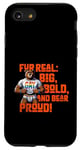 Coque pour iPhone SE (2020) / 7 / 8 Cadeau amusant Gay Bear Pride – Grand et fier LGBT pour homme