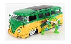 JADA 253285000-31786 VOLKSWAGEN - T1 MINIBUS 1962 - TMNT LEONARDO NINJA TURTLES