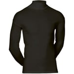 JBS Classic Roll Neck Long Sleeve Svart bomull Medium Herr