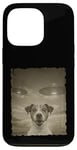 Coque pour iPhone 13 Pro Jack Russell Chien Selfie Vieux Téléphone Photo Drôle Observation OVNI