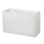 EDA Jardiniere Graphit 99,5x39,5x60cm - Contenance 116L - Blanc ceruse