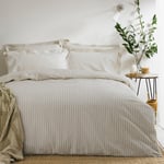 The Linen Yard Hebden Reversible 100% Cotton Duvet Cover & Pillowcase Set