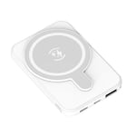 iTek Powerbank, Wireless MagSafe Charger, 5000mAh, White, I58074WHT