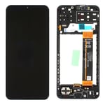 Original Samsung Galaxy A13 2022 A135F LCD Display Touch Screen Frame Black