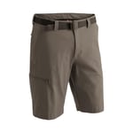 maier sports - Bermuda, Pantalon d'extérieur/Pantalon Fonctionnel/Short pour Homme avecceinture bi-élastique, séchage Rapide et imperméable, FR:50 Braun (teak/780)