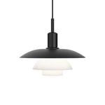 Louis Poulsen PH 5/5 LED pendant lamp Black metal-glass