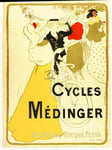 VéLO CYCLES MéDINGER Rkln - POSTER HQ 80x110cm d'une AFFICHE VINTAGE