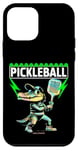 Coque pour iPhone 12 mini Un crocodile jouant au pickleball - Ambiances amusantes