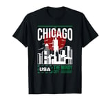 Chicago American City Famous American Landmarks United State T-Shirt